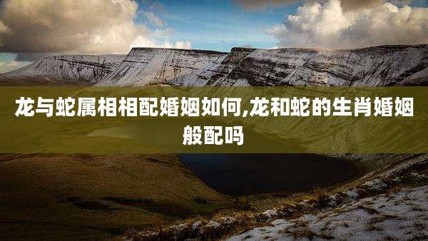 龙与蛇属相相配婚姻如何,龙和蛇的生肖婚姻般配吗