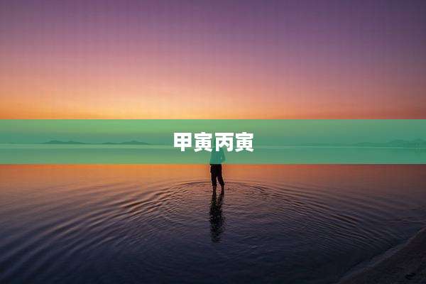 甲寅丙寅