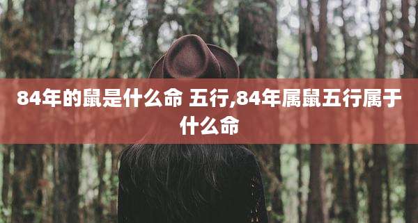 84年的鼠是什么命 五行,84年属鼠五行属于什么命