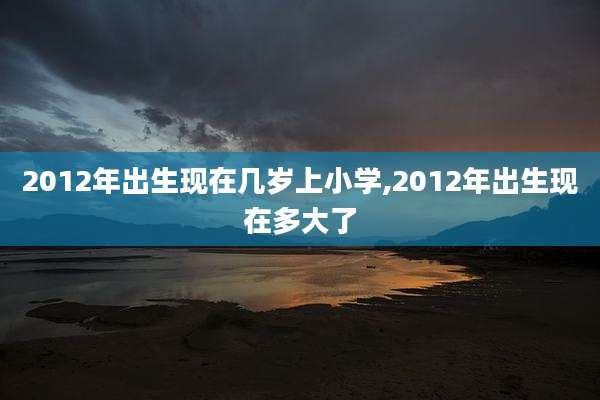 2012年出生现在几岁上小学,2012年出生现在多大了