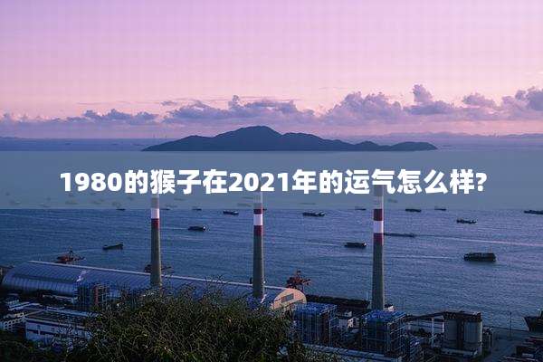 1980的猴子在2021年的运气怎么样?