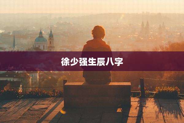 徐少强生辰八字