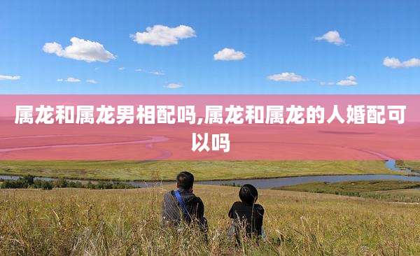 属龙和属龙男相配吗,属龙和属龙的人婚配可以吗