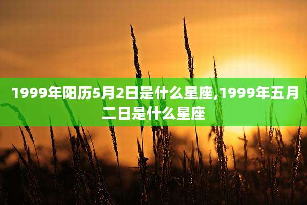1999年阳历5月2日是什么星座,1999年五月二日是什么星座