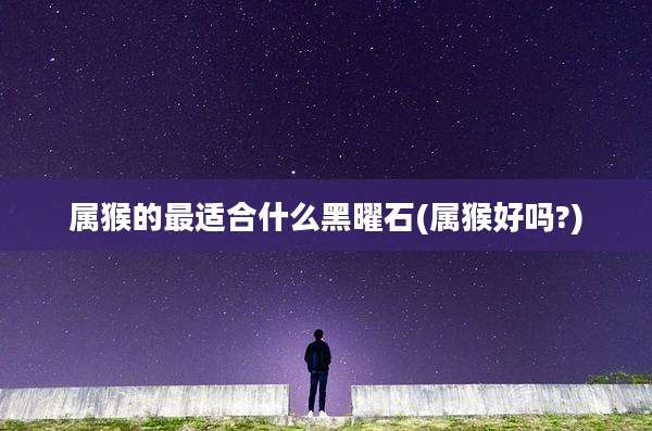 属猴的最适合什么黑曜石(属猴好吗?)