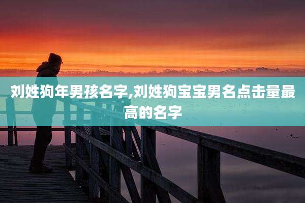 刘姓狗年男孩名字,刘姓狗宝宝男名点击量最高的名字