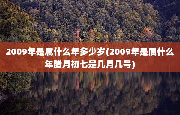 2009年是属什么年多少岁(2009年是属什么年腊月初七是几月几号)