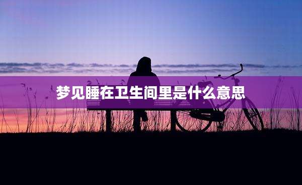 梦见睡在卫生间里是什么意思