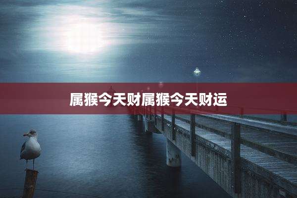 属猴今天财属猴今天财运