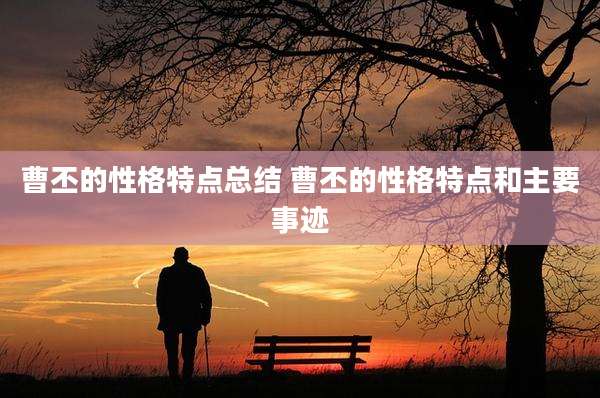曹丕的性格特点总结 曹丕的性格特点和主要事迹