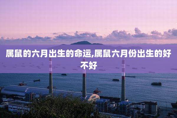 属鼠的六月出生的命运,属鼠六月份出生的好不好
