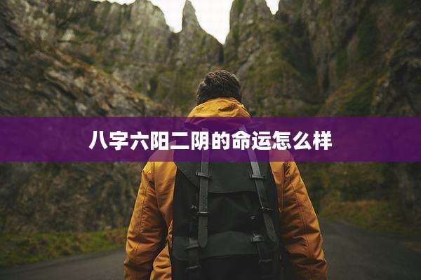 八字六阳二阴的命运怎么样
