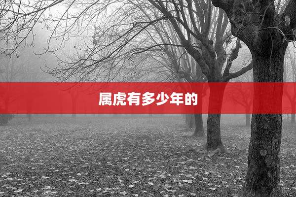 属虎有多少年的