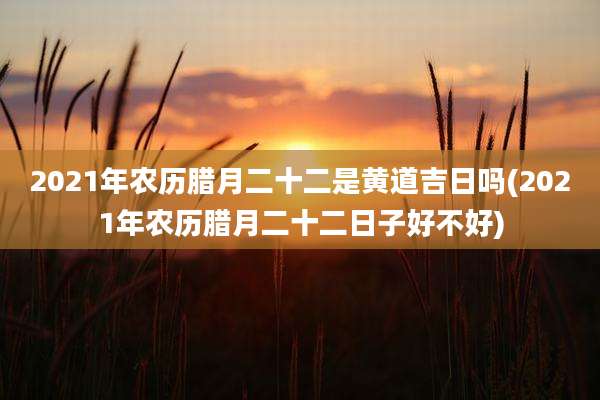 2021年农历腊月二十二是黄道吉日吗(2021年农历腊月二十二日子好不好)