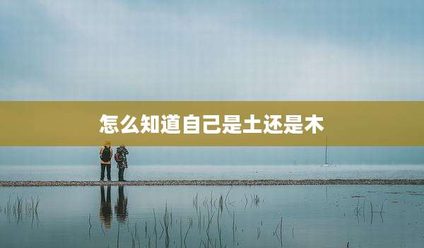 怎么知道自己是土还是木