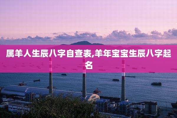 属羊人生辰八字自查表,羊年宝宝生辰八字起名