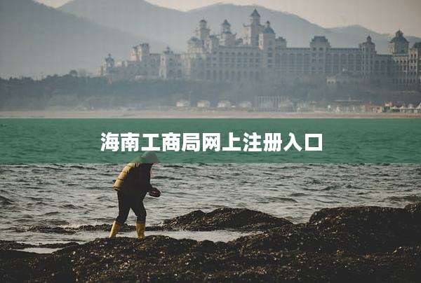 海南工商局网上注册入口