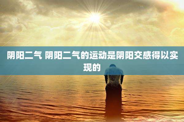 阴阳二气 阴阳二气的运动是阴阳交感得以实现的