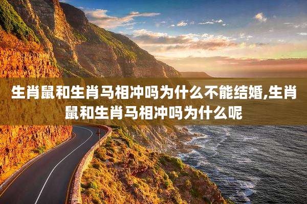 生肖鼠和生肖马相冲吗为什么不能结婚,生肖鼠和生肖马相冲吗为什么呢