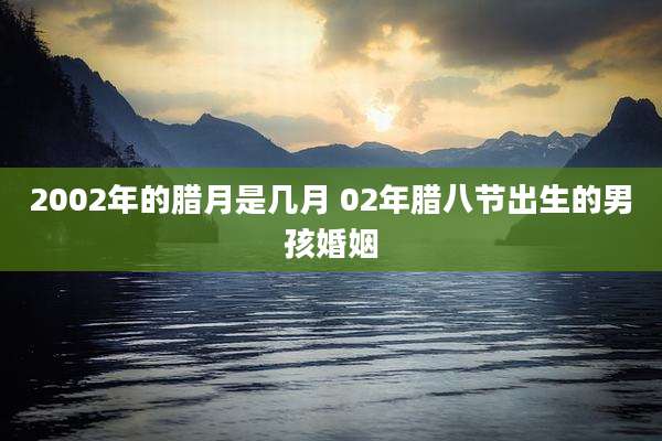 2002年的腊月是几月 02年腊八节出生的男孩婚姻