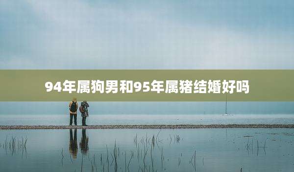 94年属狗男和95年属猪结婚好吗