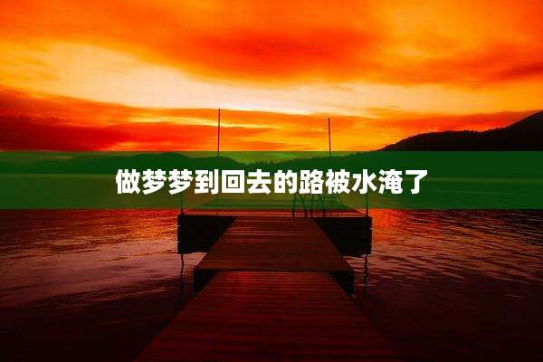 做梦梦到回去的路被水淹了