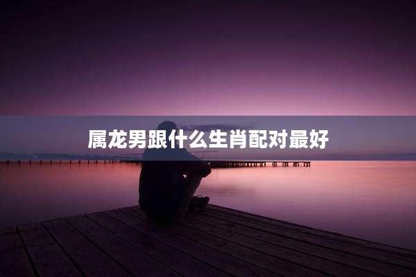 属龙男跟什么生肖配对最好