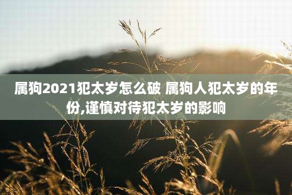 属狗2021犯太岁怎么破 属狗人犯太岁的年份,谨慎对待犯太岁的影响