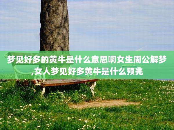 梦见好多的黄牛是什么意思啊女生周公解梦,女人梦见好多黄牛是什么预兆