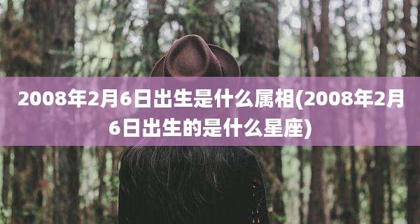 2008年2月6日出生是什么属相(2008年2月6日出生的是什么星座)