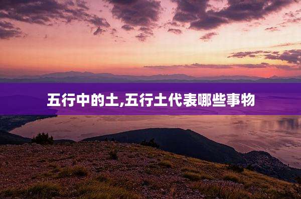 五行中的土,五行土代表哪些事物