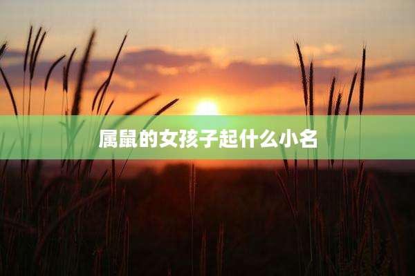 属鼠的女孩子起什么小名