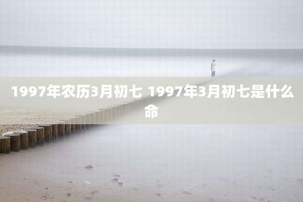 1997年农历3月初七 1997年3月初七是什么命