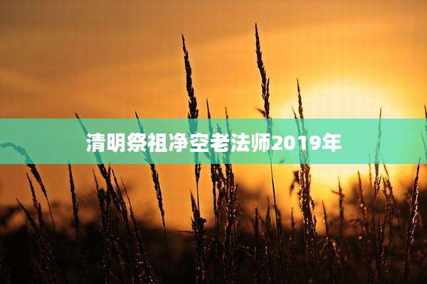 清明祭祖净空老法师2019年