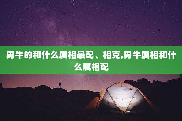 男牛的和什么属相最配、相克,男牛属相和什么属相配