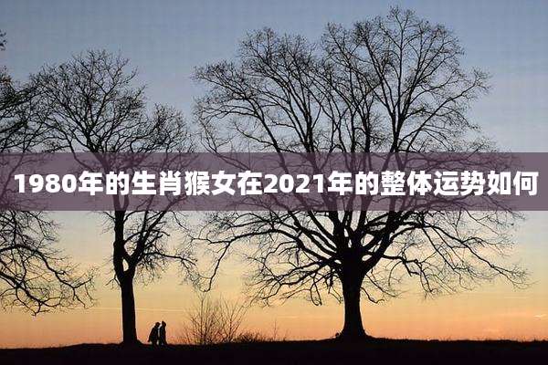 1980年的生肖猴女在2021年的整体运势如何