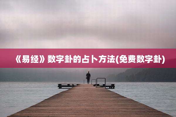 《易经》数字卦的占卜方法(免费数字卦)