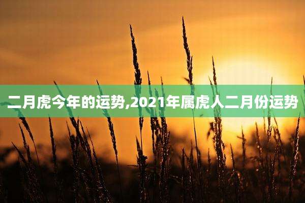 二月虎今年的运势,2021年属虎人二月份运势