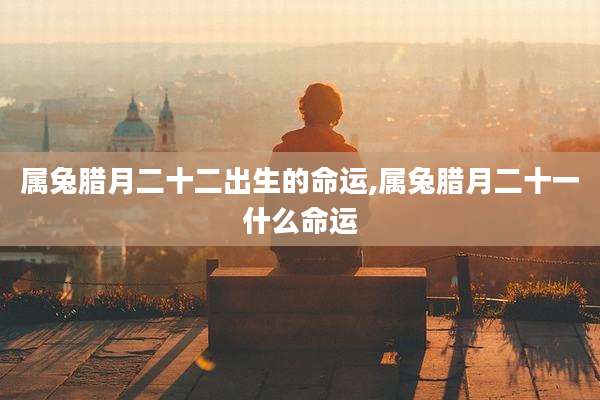 属兔腊月二十二出生的命运,属兔腊月二十一什么命运