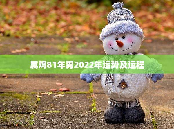 属鸡81年男2022年运势及运程