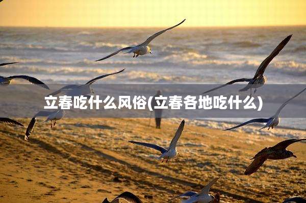 立春吃什么风俗(立春各地吃什么)