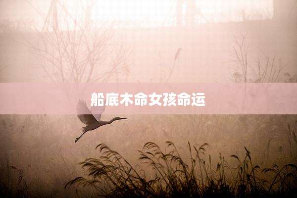 船底木命女孩命运