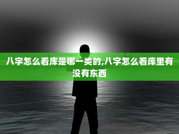八字怎么看库是哪一类的,八字怎么看库里有没有东西