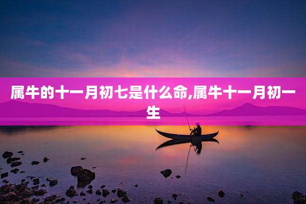 属牛的十一月初七是什么命,属牛十一月初一生