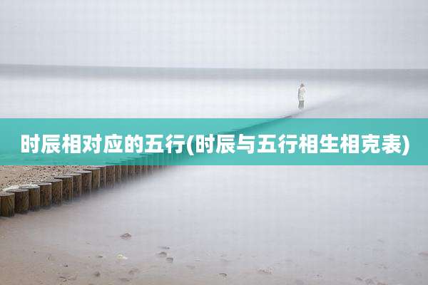 时辰相对应的五行(时辰与五行相生相克表)