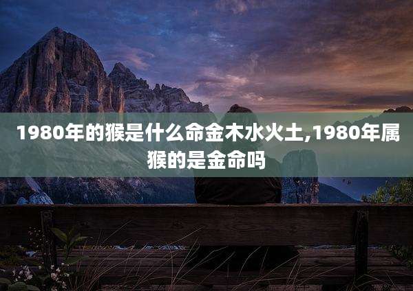 1980年的猴是什么命金木水火土,1980年属猴的是金命吗