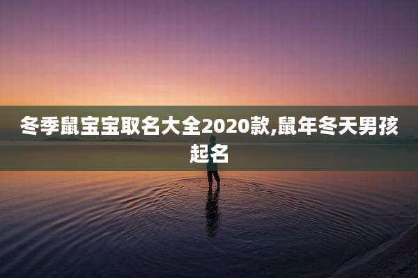 冬季鼠宝宝取名大全2020款,鼠年冬天男孩起名