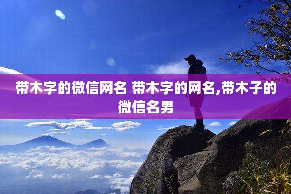 带木字的微信网名 带木字的网名,带木子的微信名男