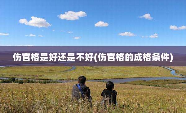 伤官格是好还是不好(伤官格的成格条件)
