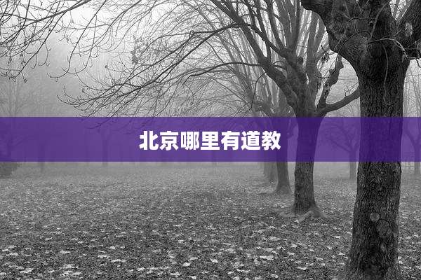 北京哪里有道教